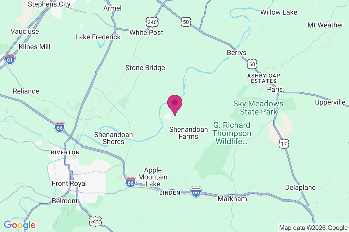 Shenandoah Farms map