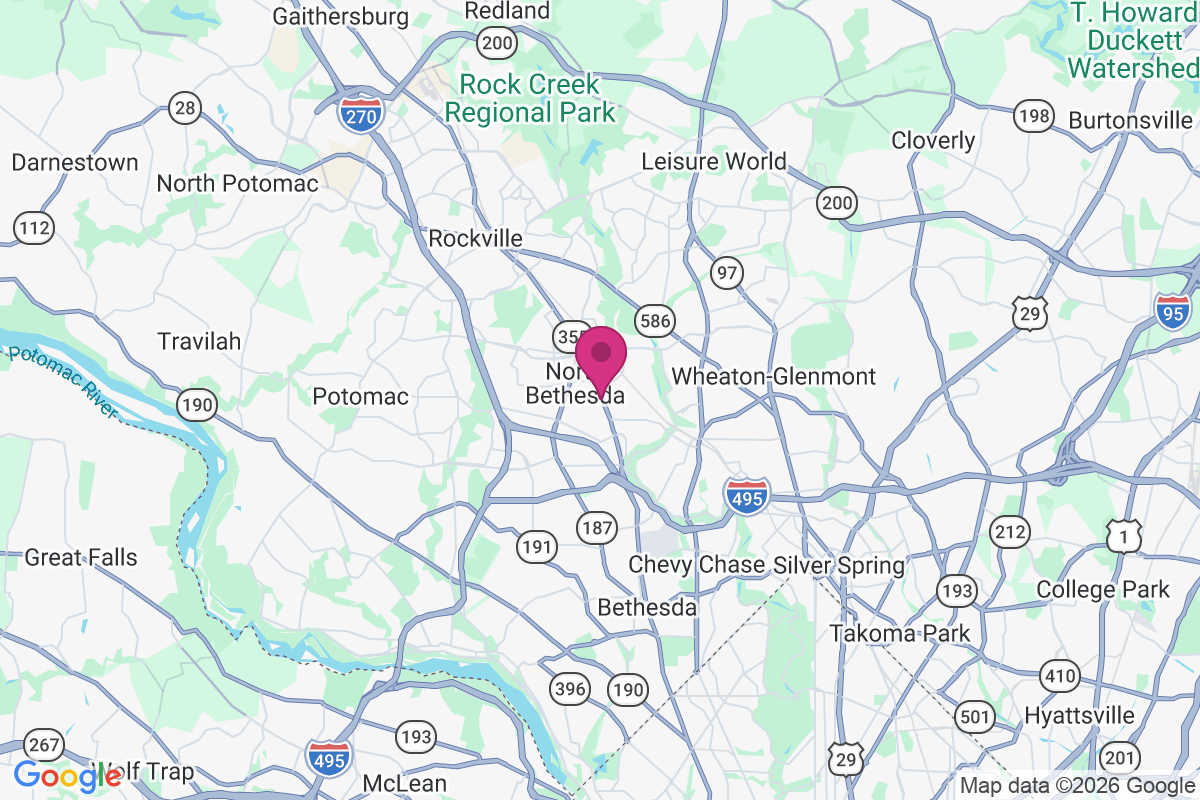 North Bethesda map