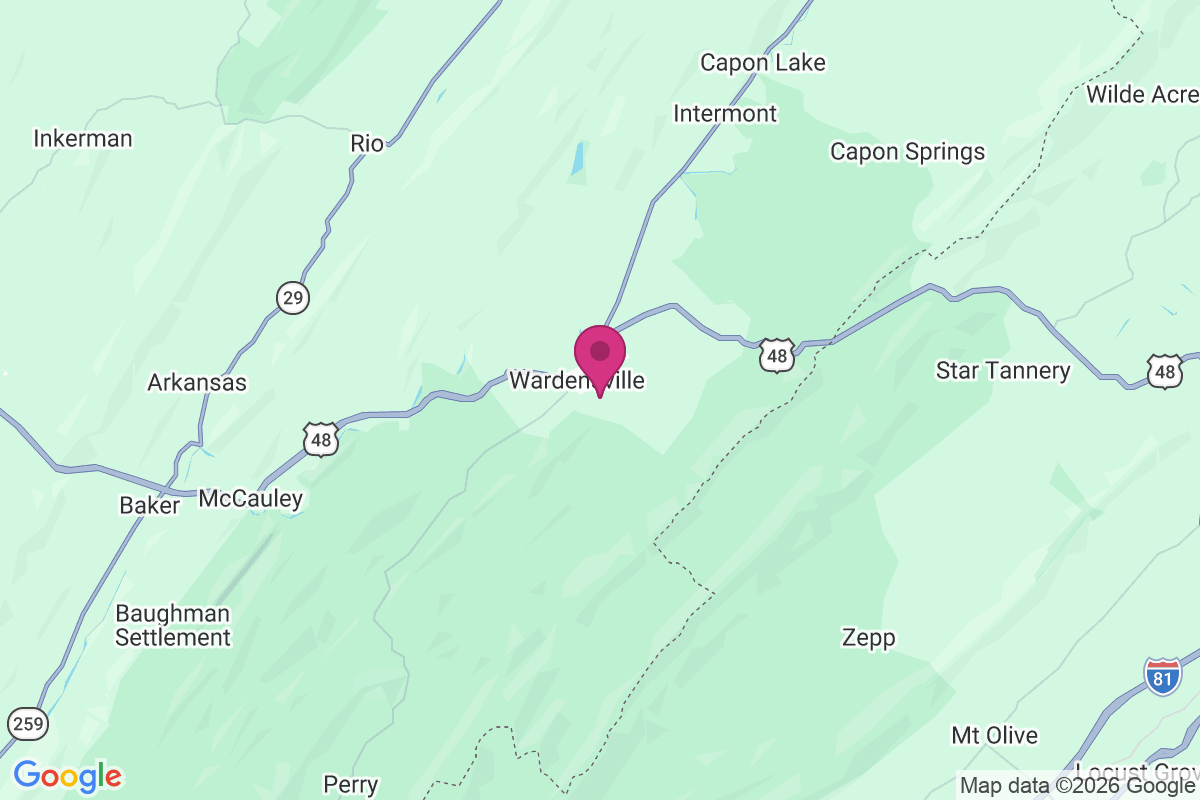Wardensville map