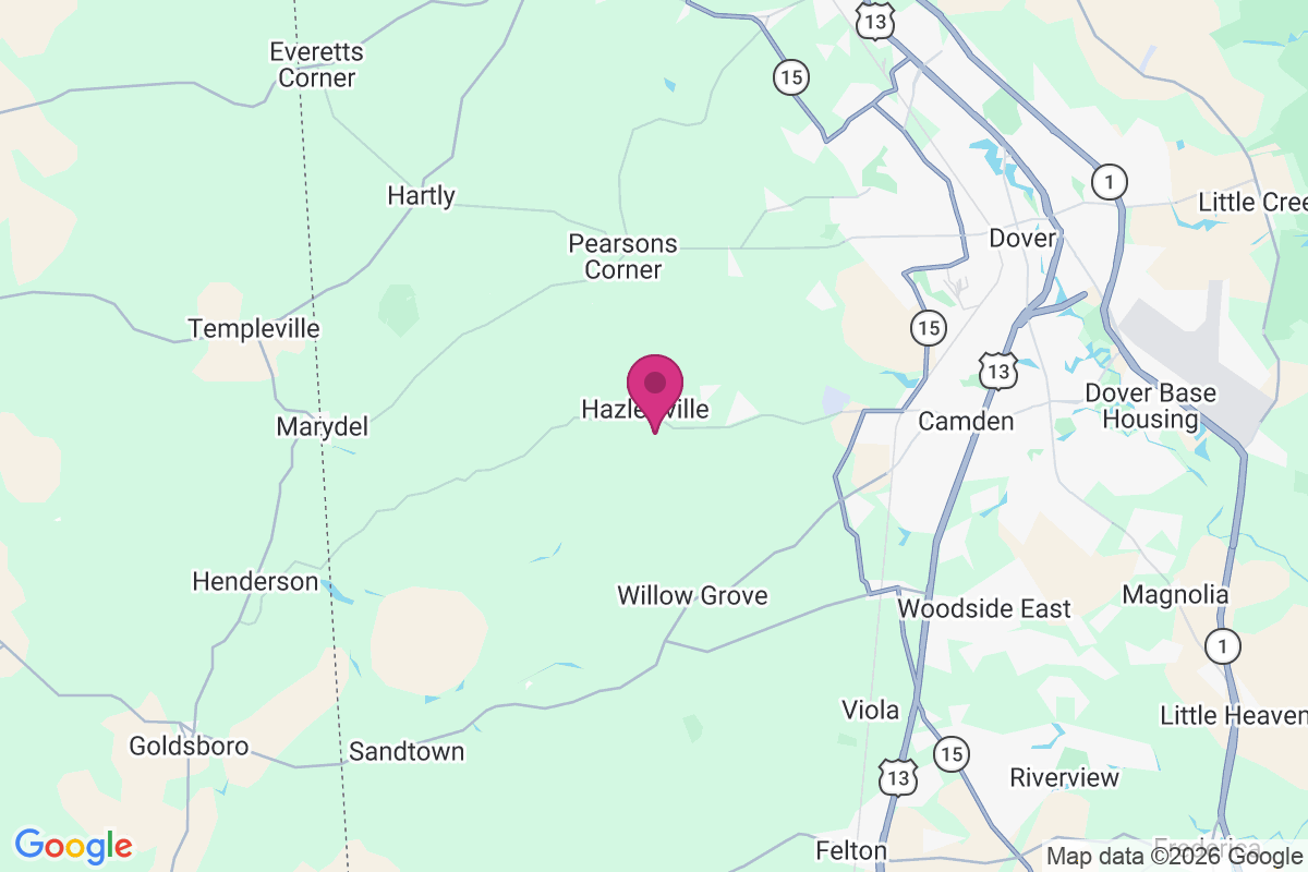Hazlettville map