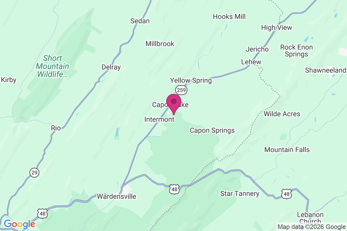Capon Lake map