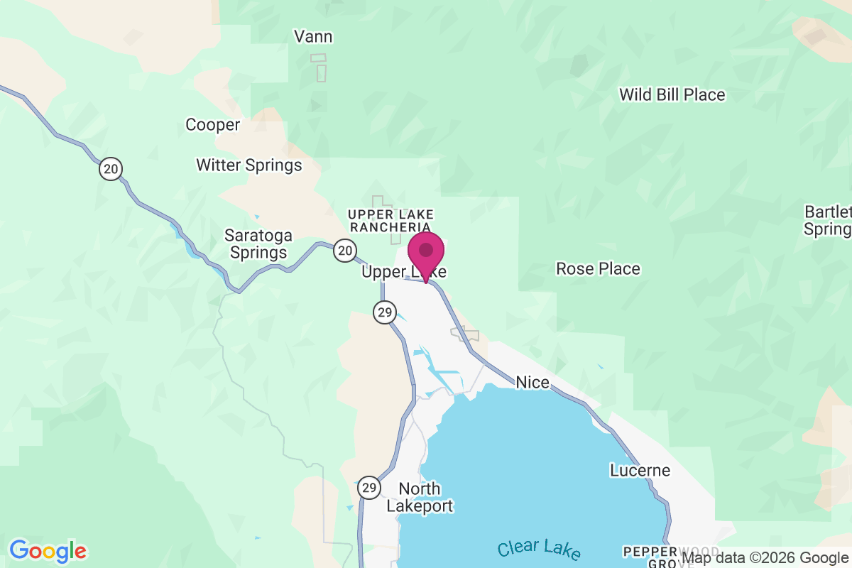 Upper Lake map