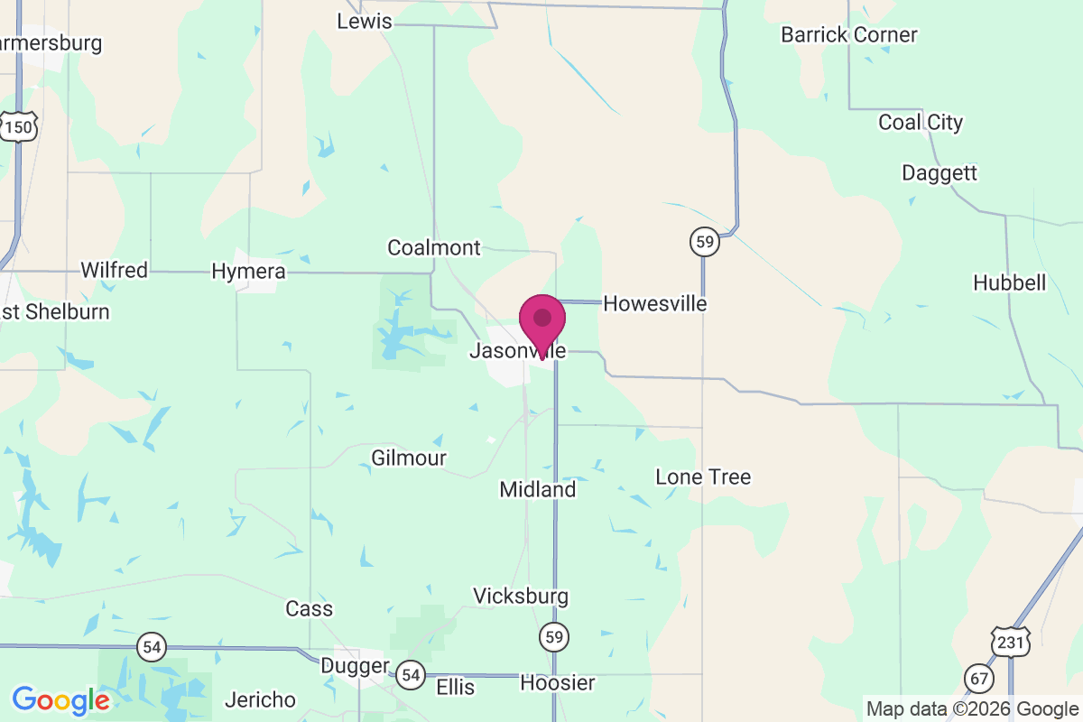 Jasonville map