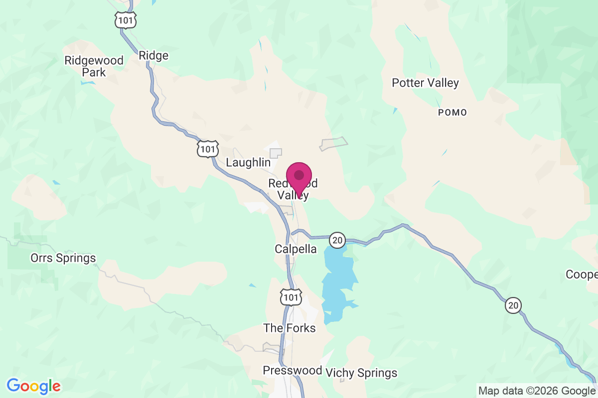 Redwood Valley map