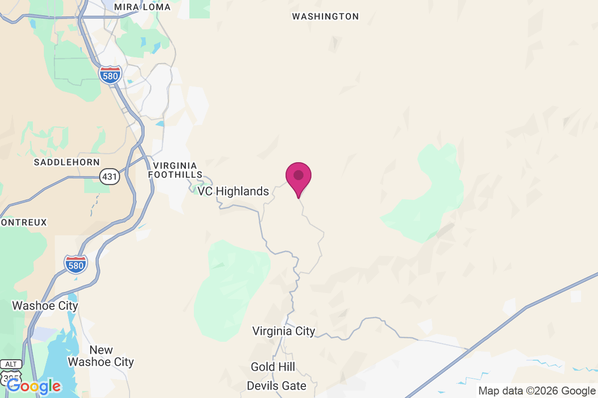 Virginia City Highlands map
