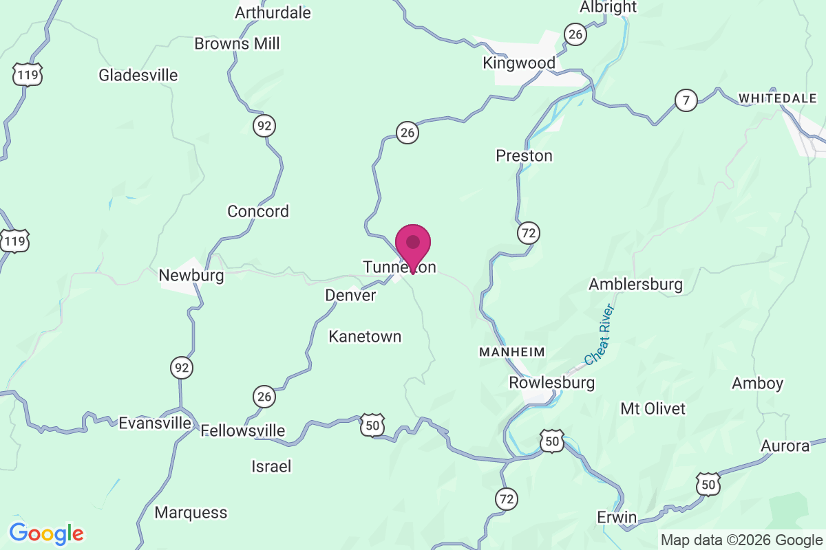 Tunnelton map