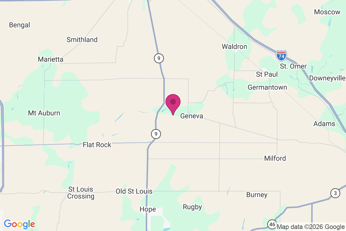 Camp Flat Rock map