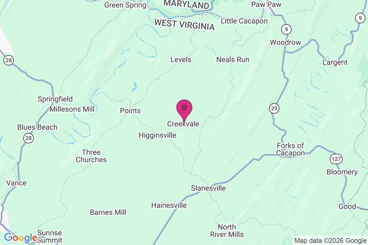 Creekvale map