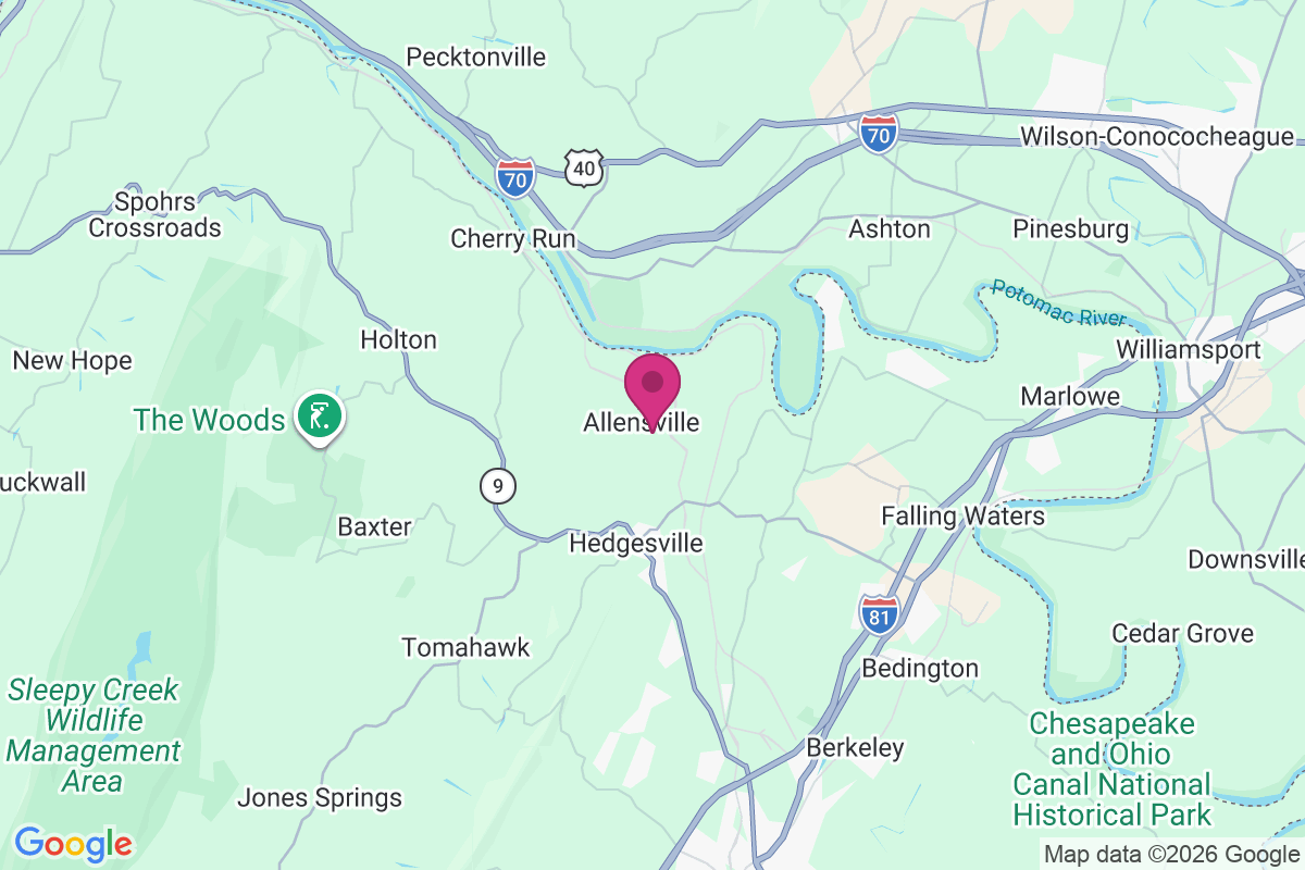 Allensville map