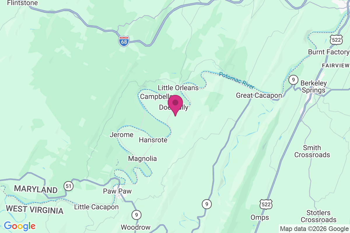 Doe Gully map