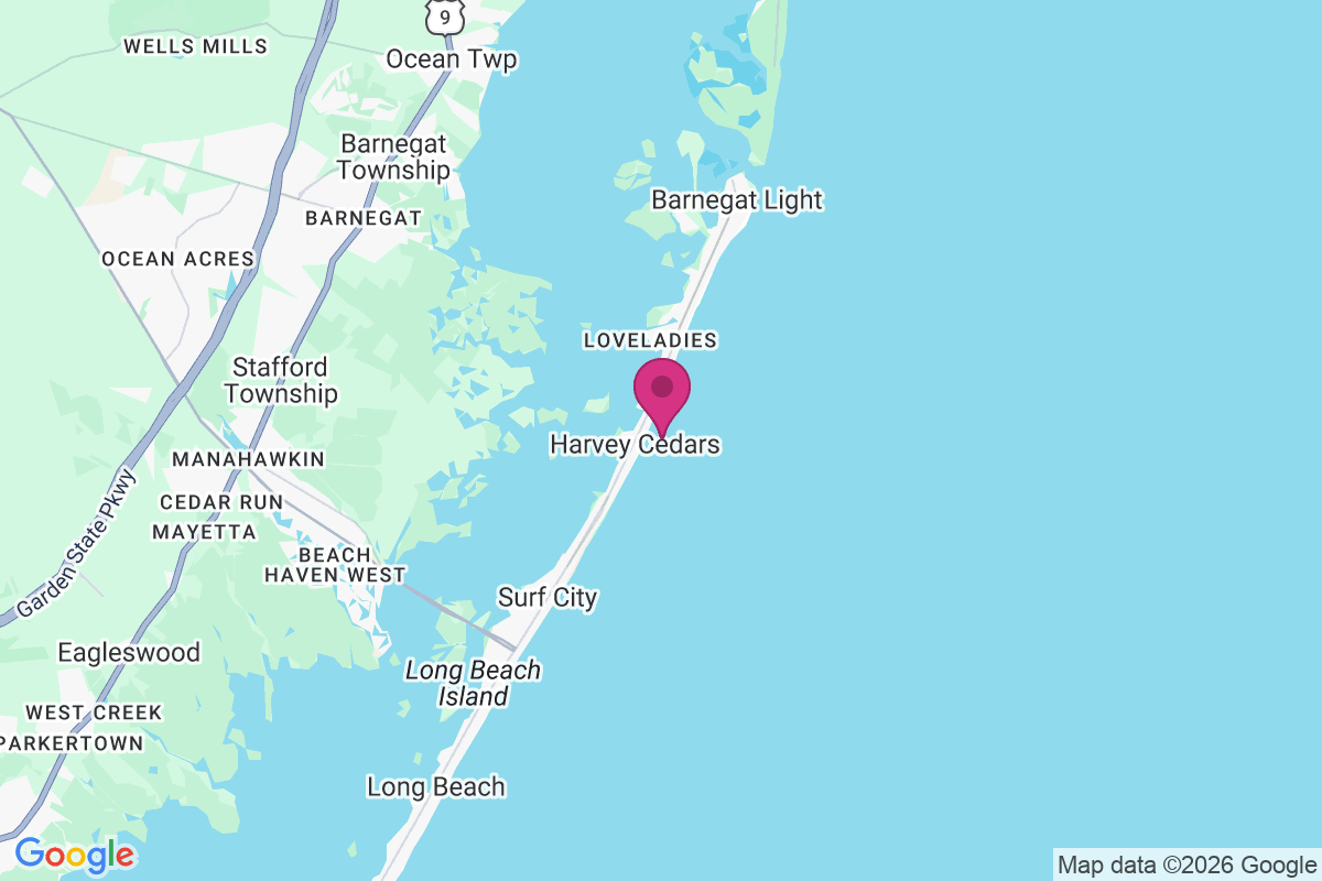 Harvey Cedars map