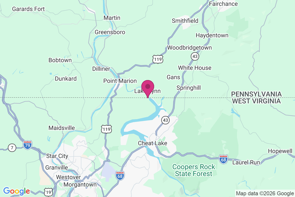 Lake Lynn map