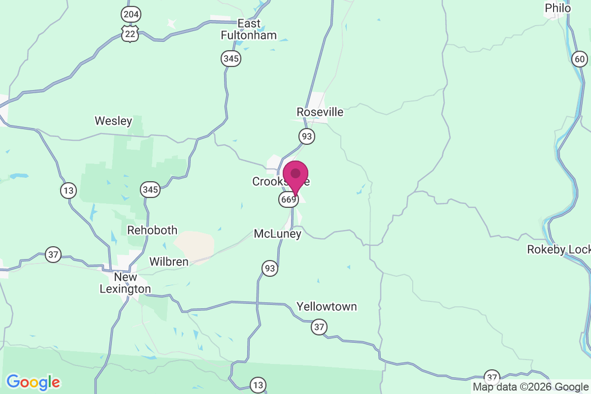 Crooksville map