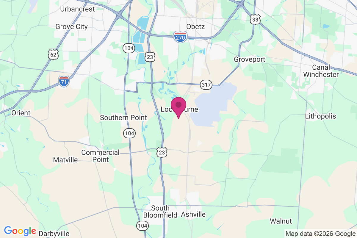 Lockbourne map