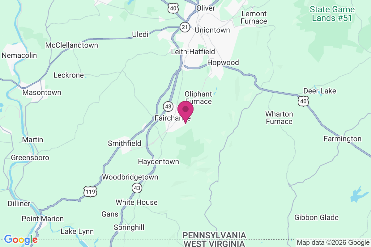 East Fairchance map