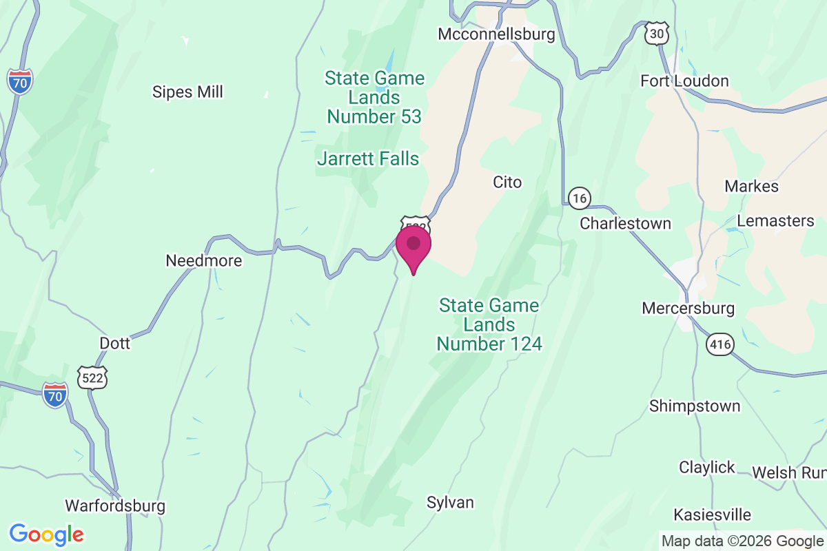 Big Cove Tannery map