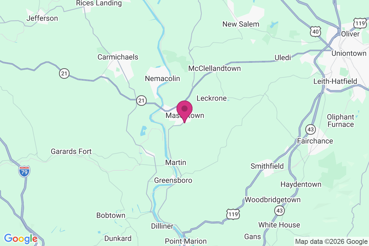 Masontown map