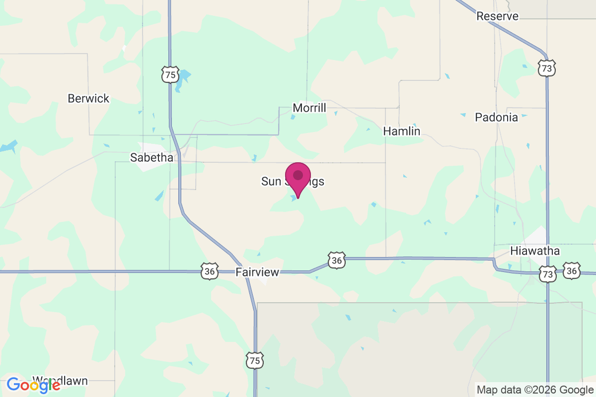 Sun Springs map