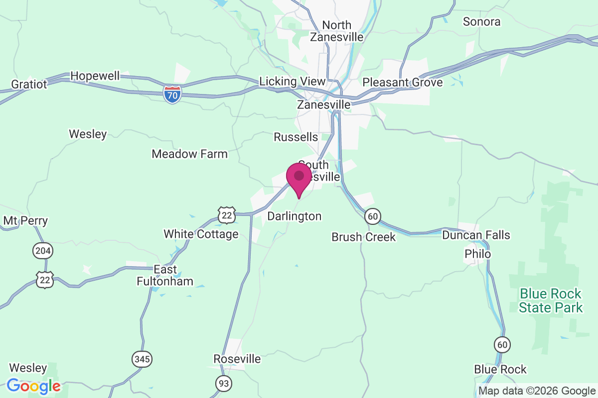 Zanesville Terrace map