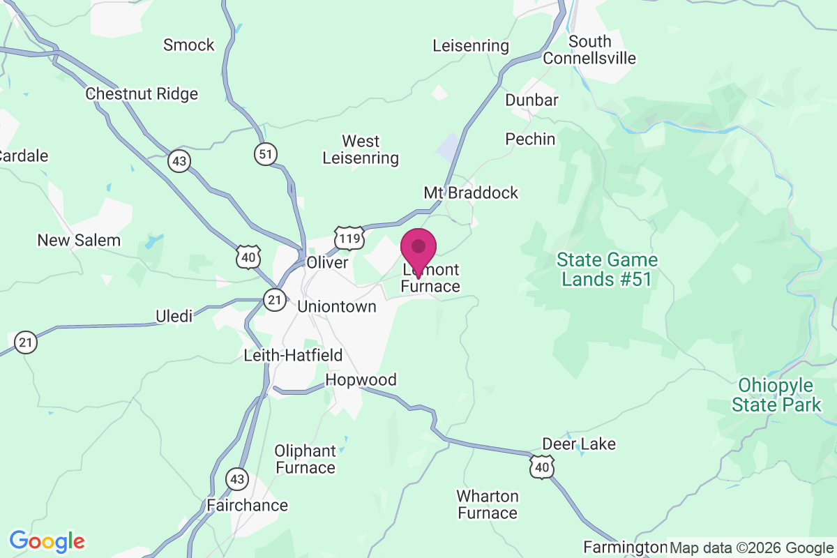 Lemont Furnace map