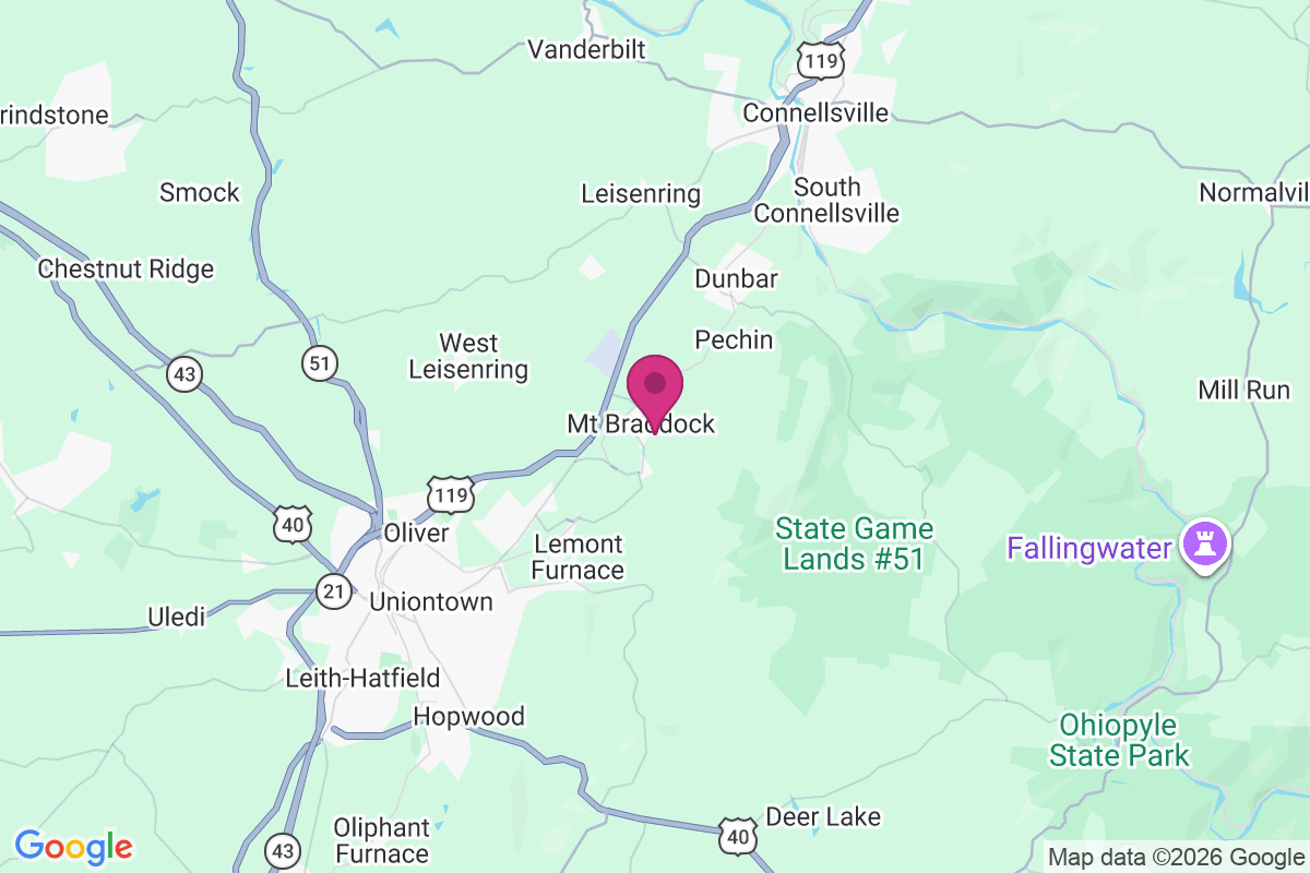 Mount Braddock map