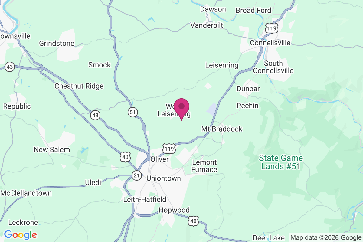 West Leisenring map