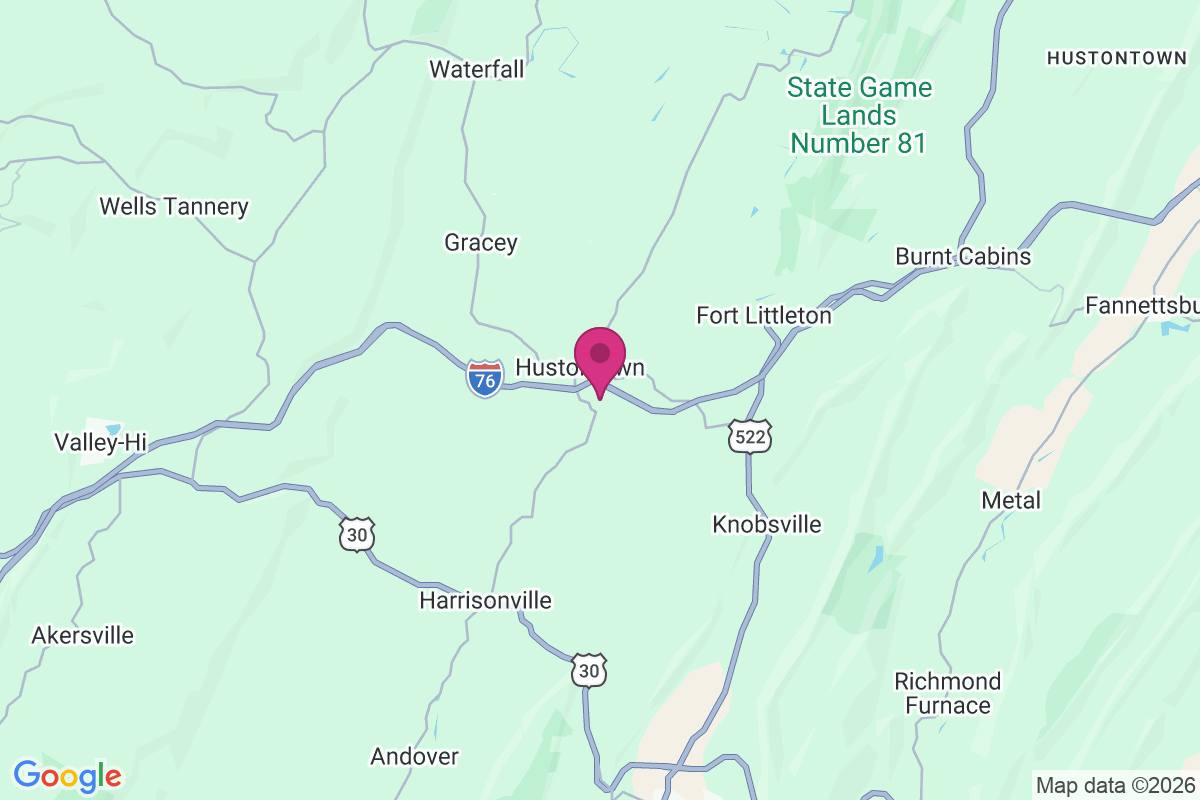 Hustontown map