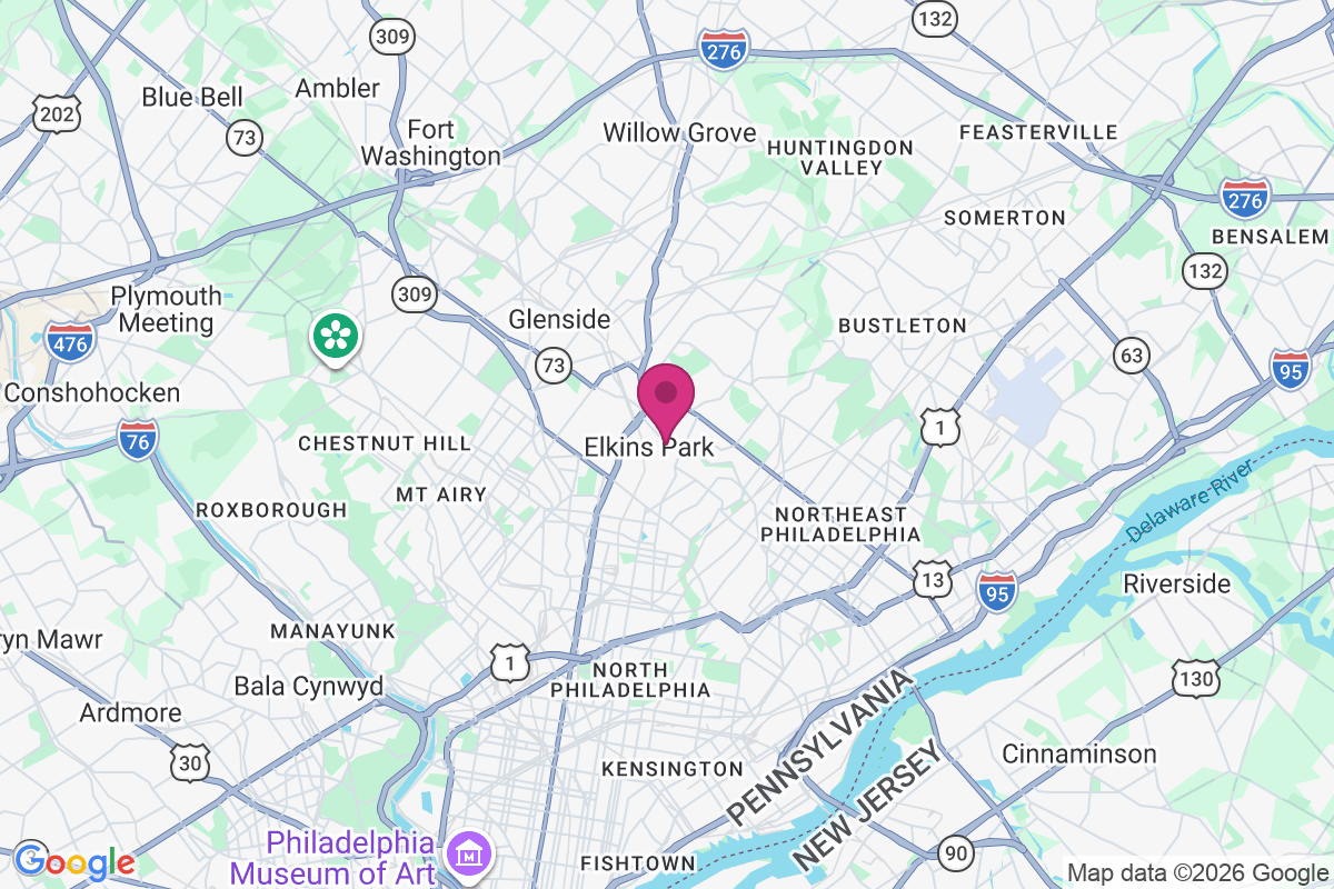 Elkins Park Gardens map