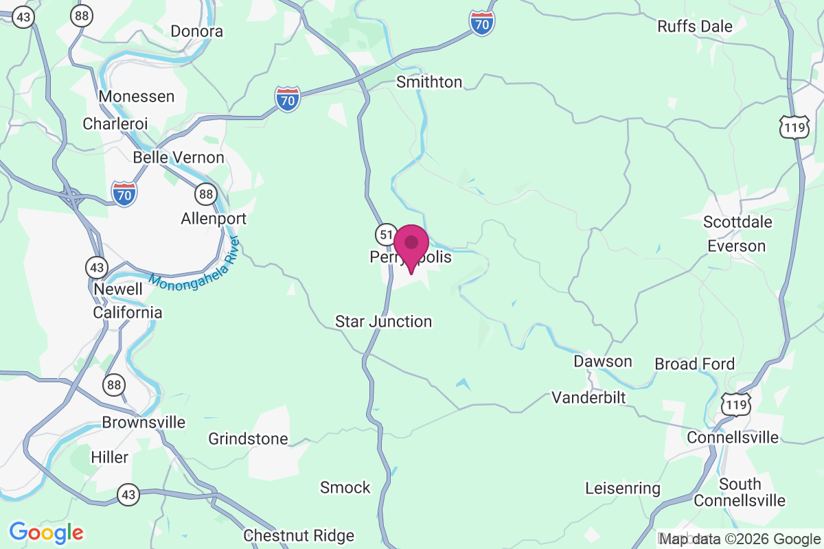 Perryopolis map