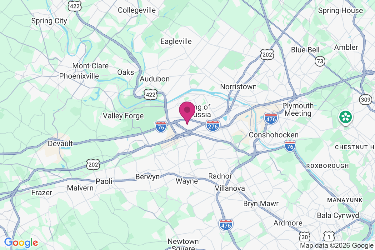 King of Prussia map