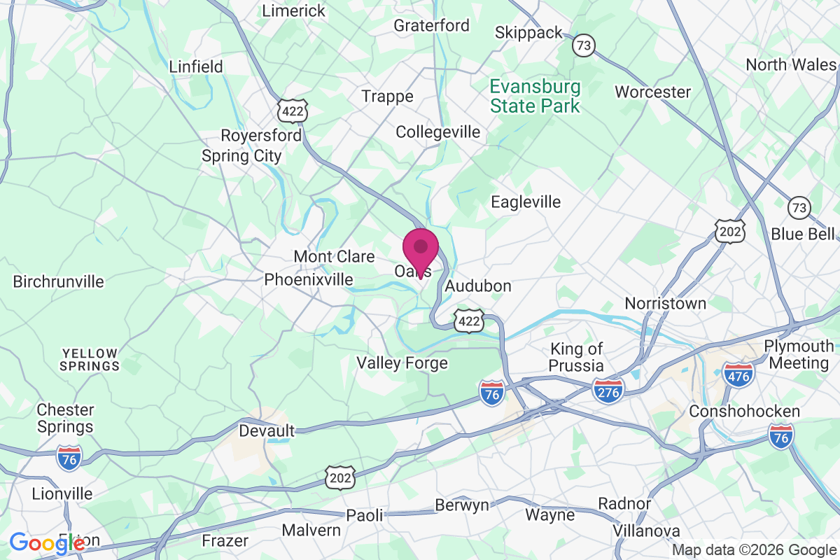 Oaks map