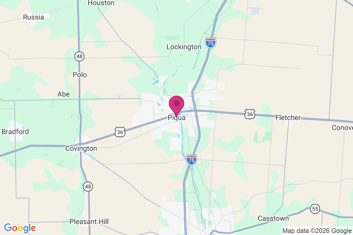 Piqua map