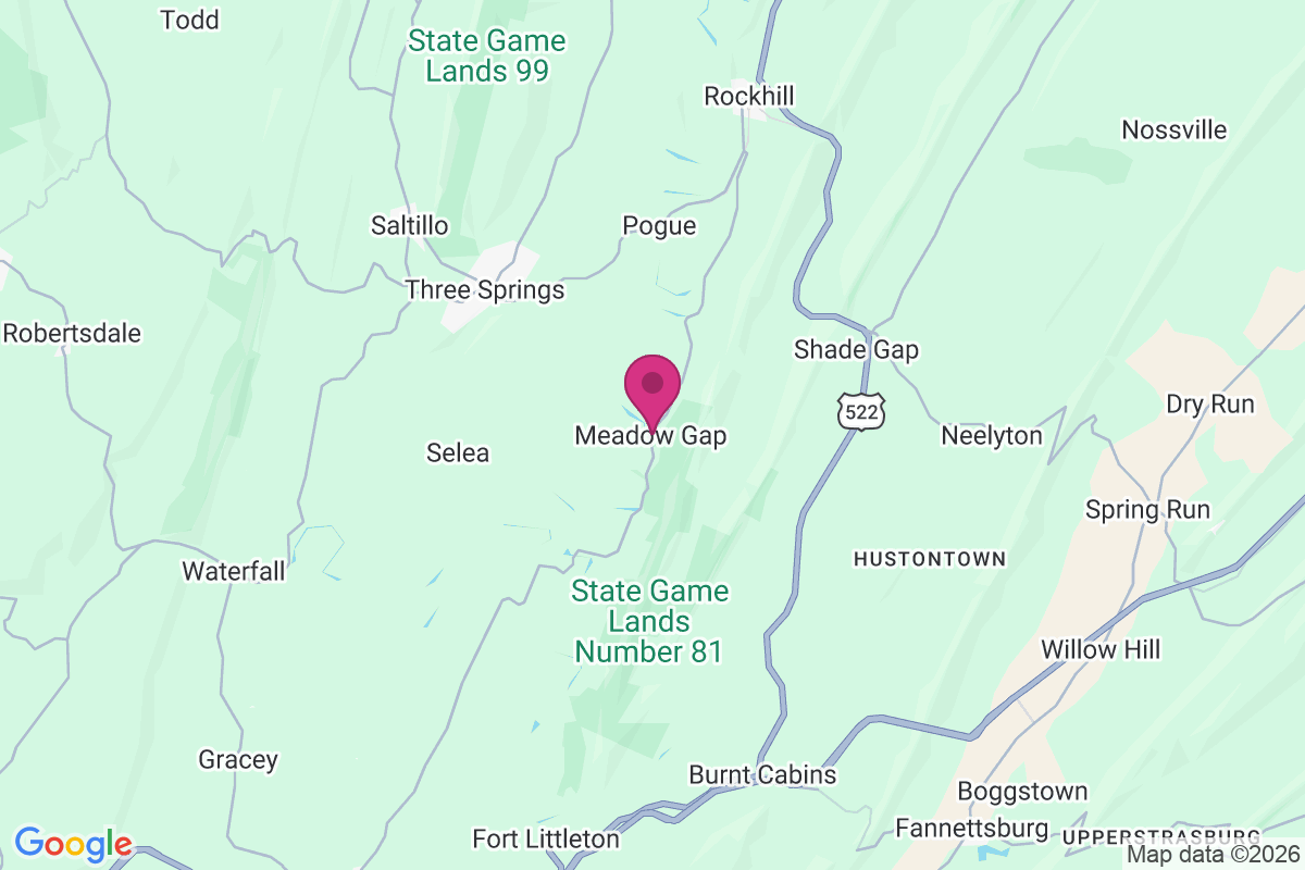 Meadow Gap map