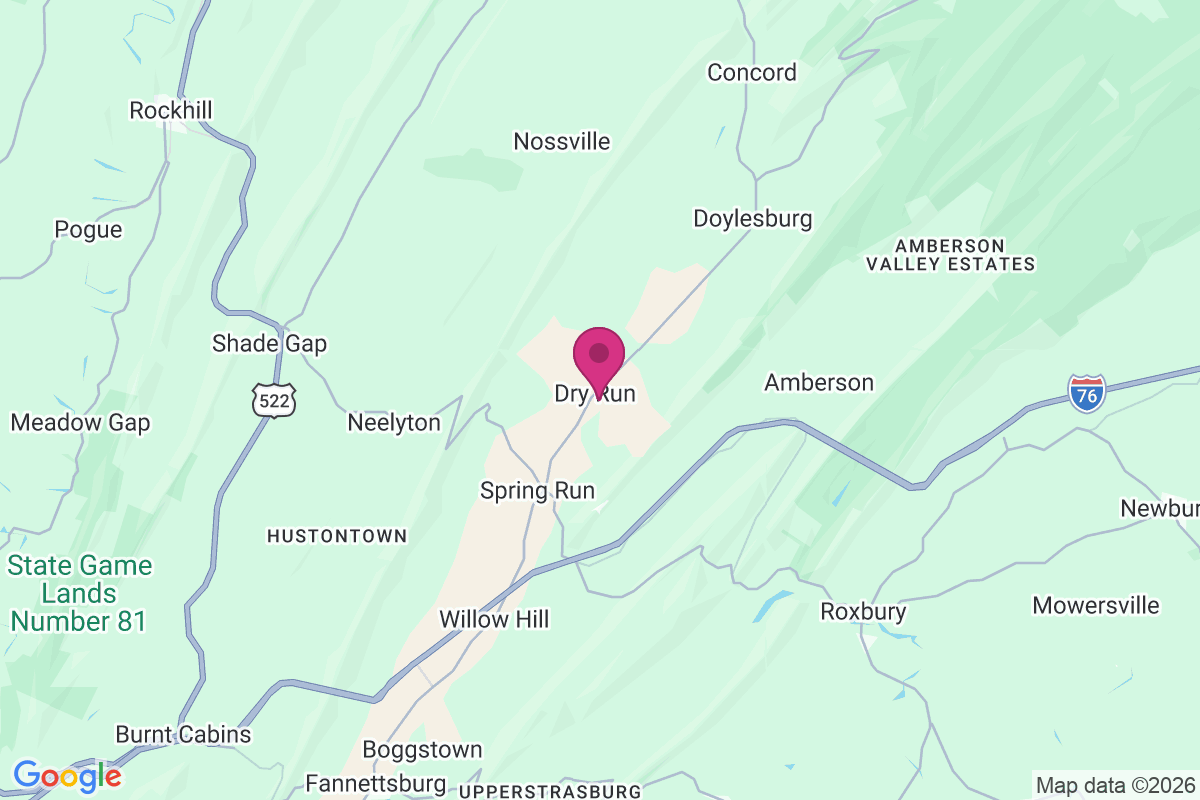 Upperstrasburg map
