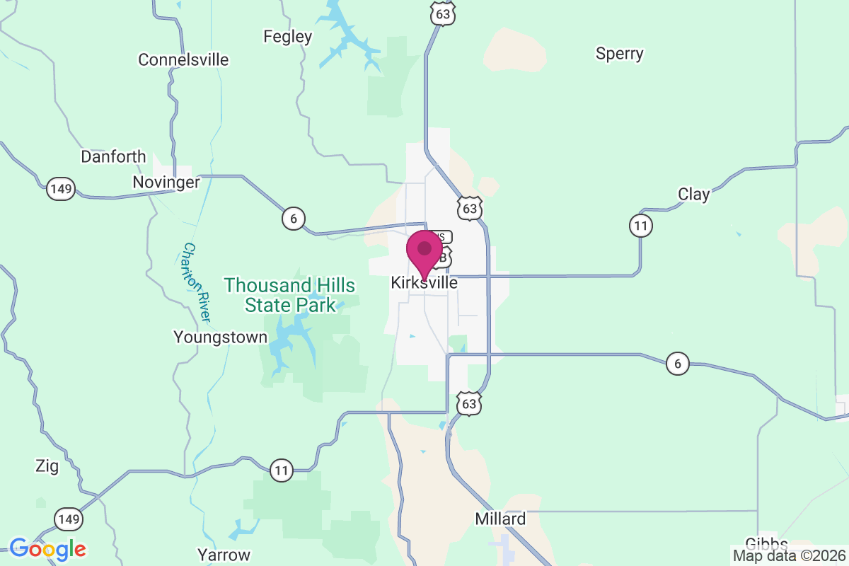 Kirksville map
