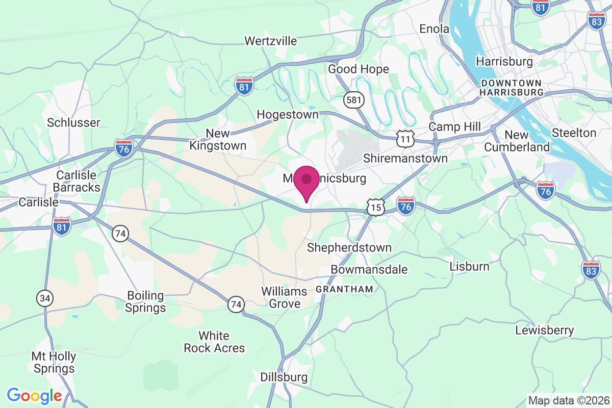 Trindle Springs map