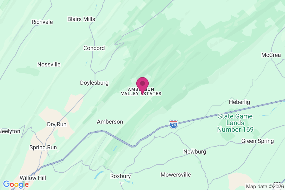 Amberson Valley Estates map