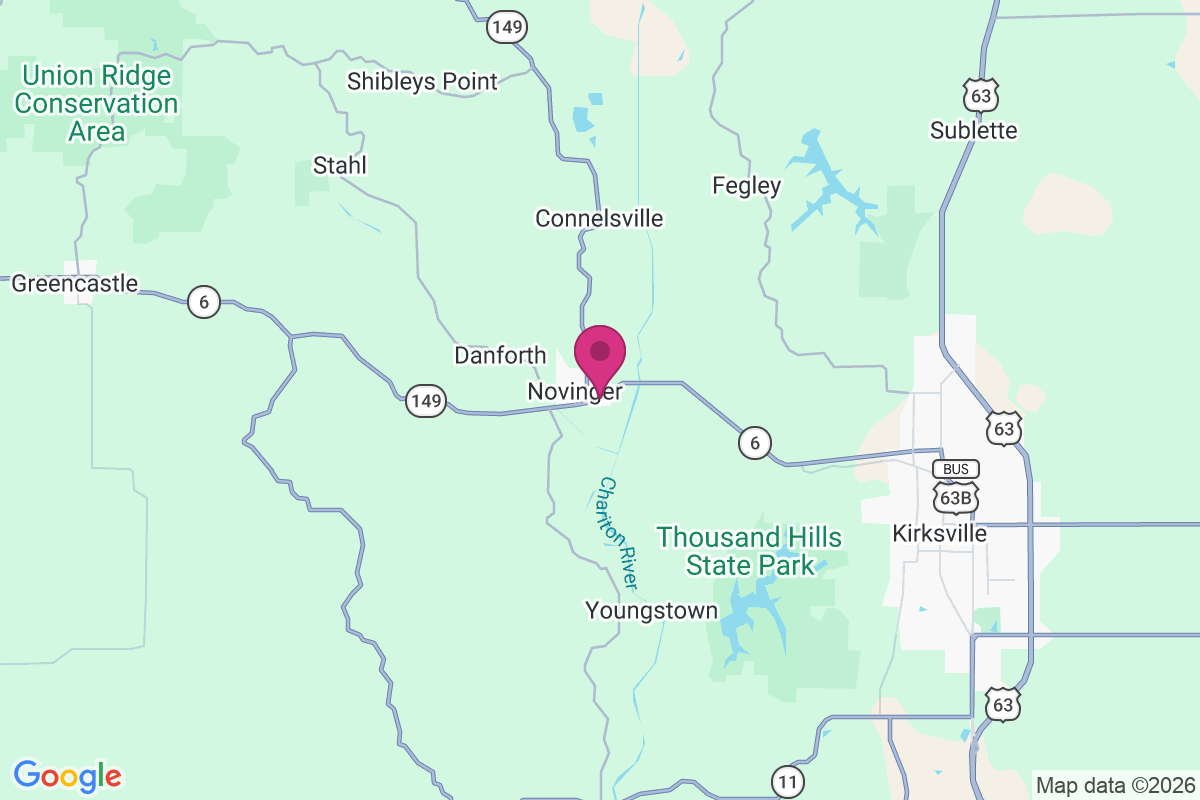Novinger map