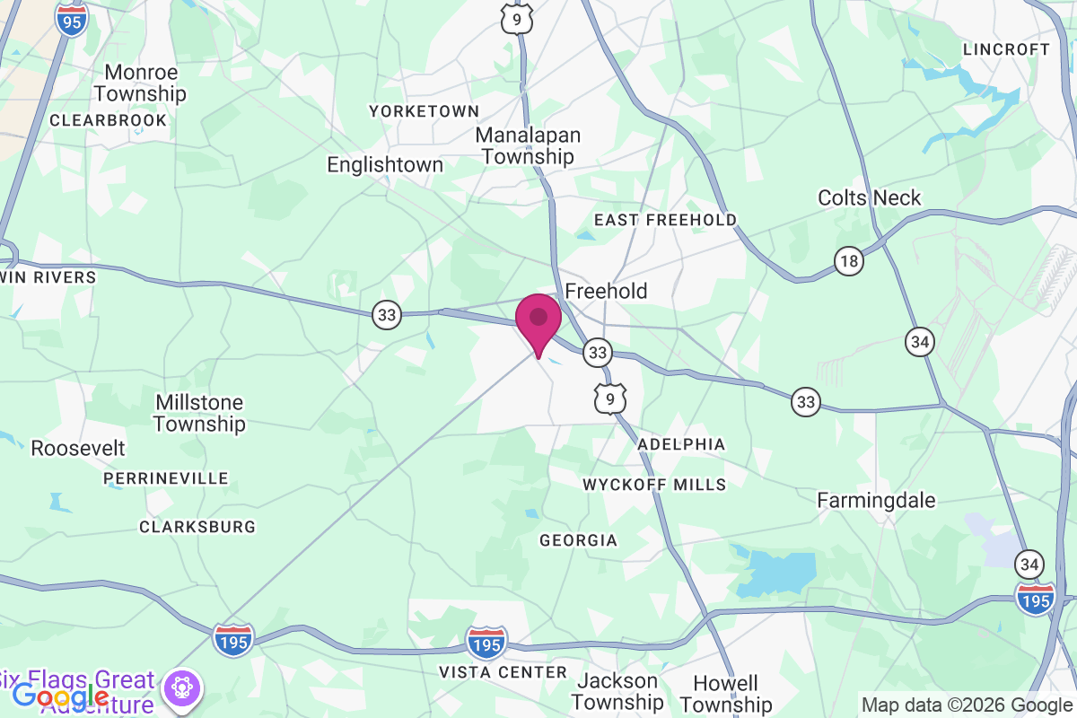 West Freehold map