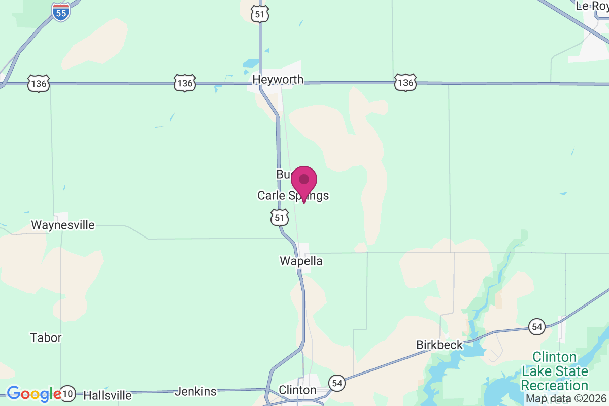 Carle Springs map