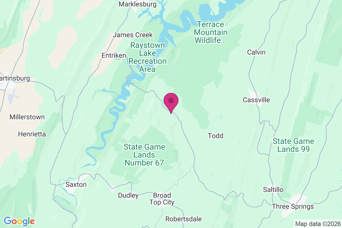 Trough Creek map