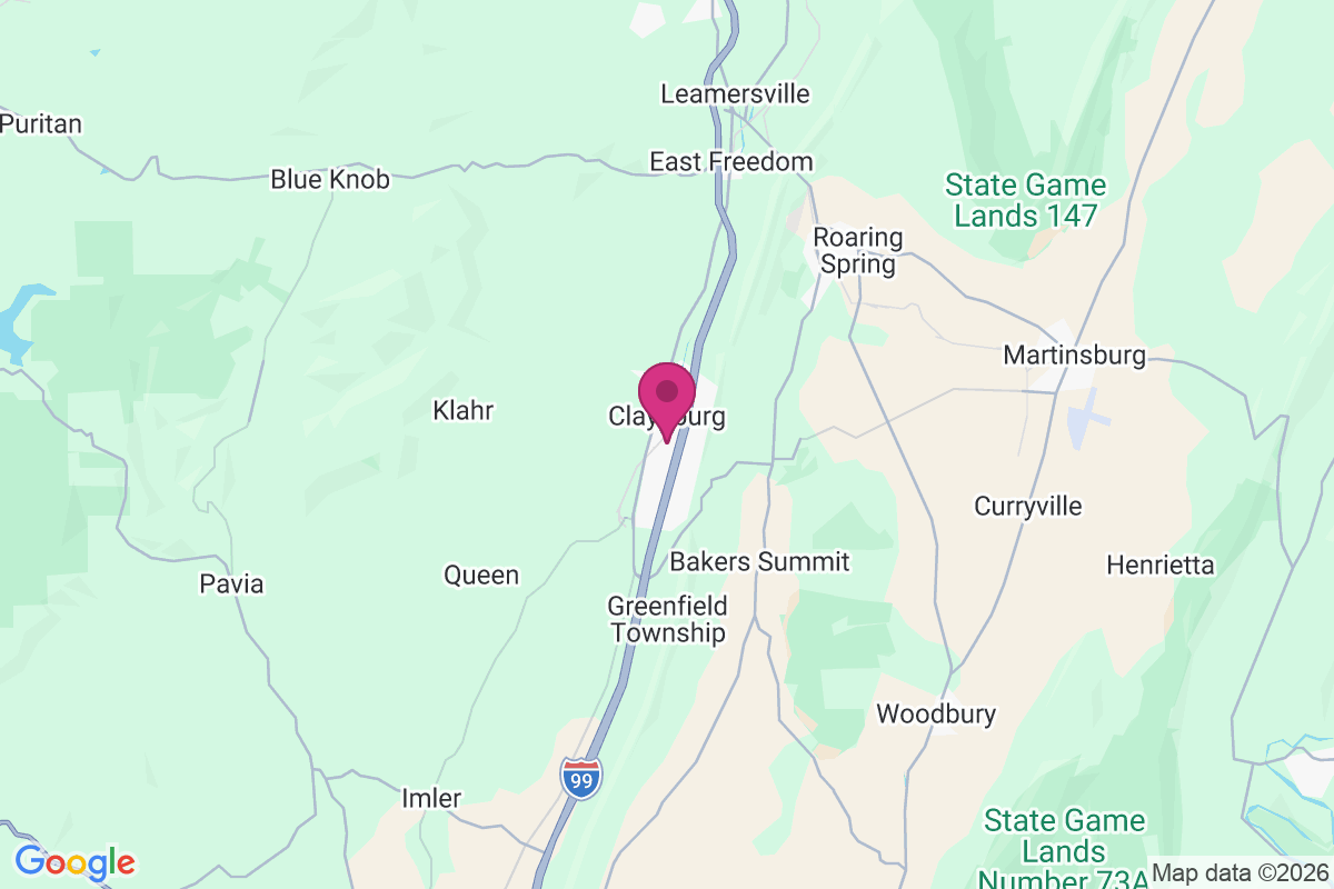 Claysburg map