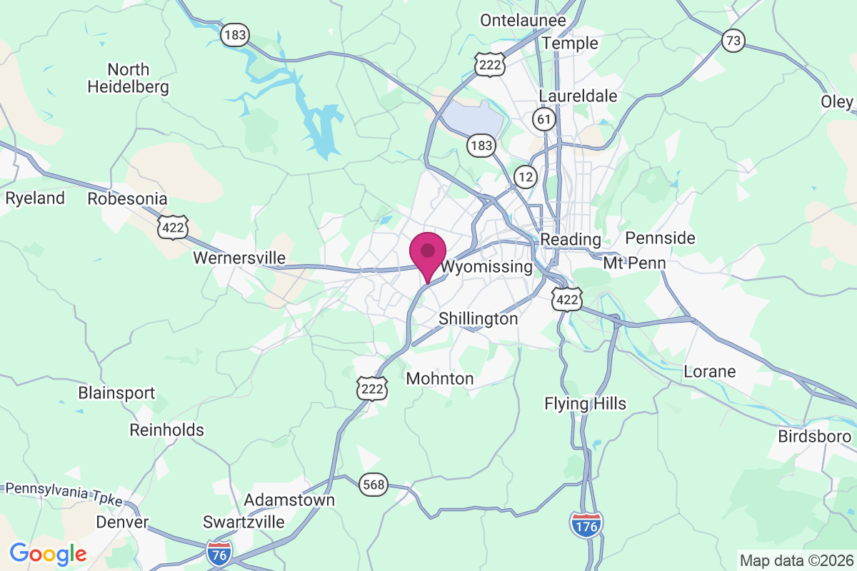 West Wyomissing map