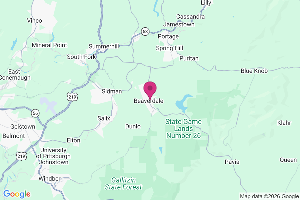 Beaverdale map