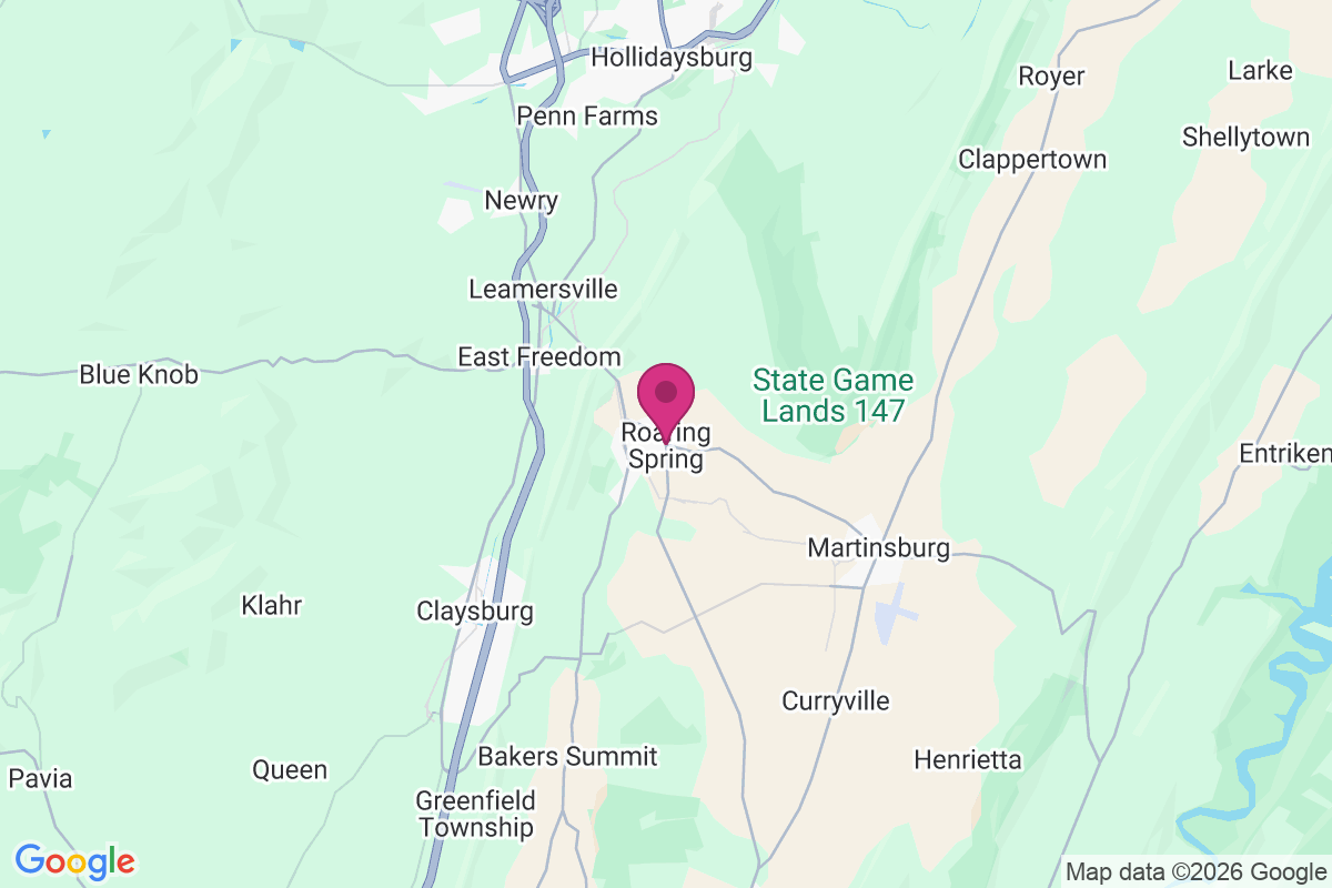 Roaring Spring map