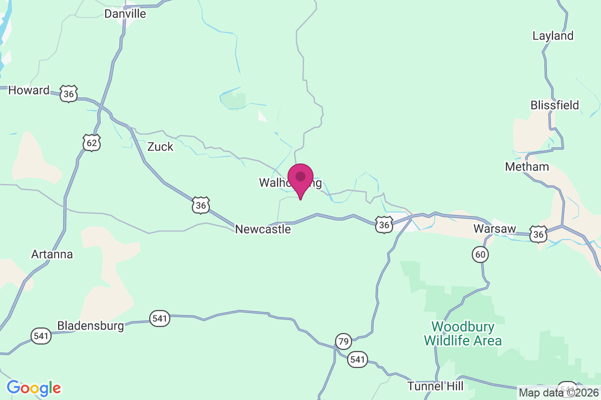 Walhonding map