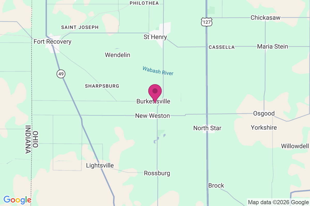 Burkettsville map