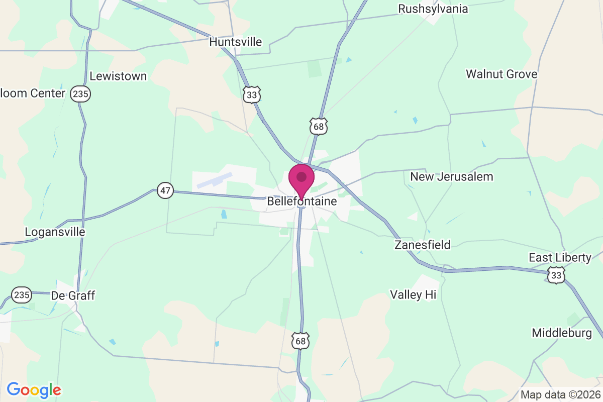 Bellefontaine map
