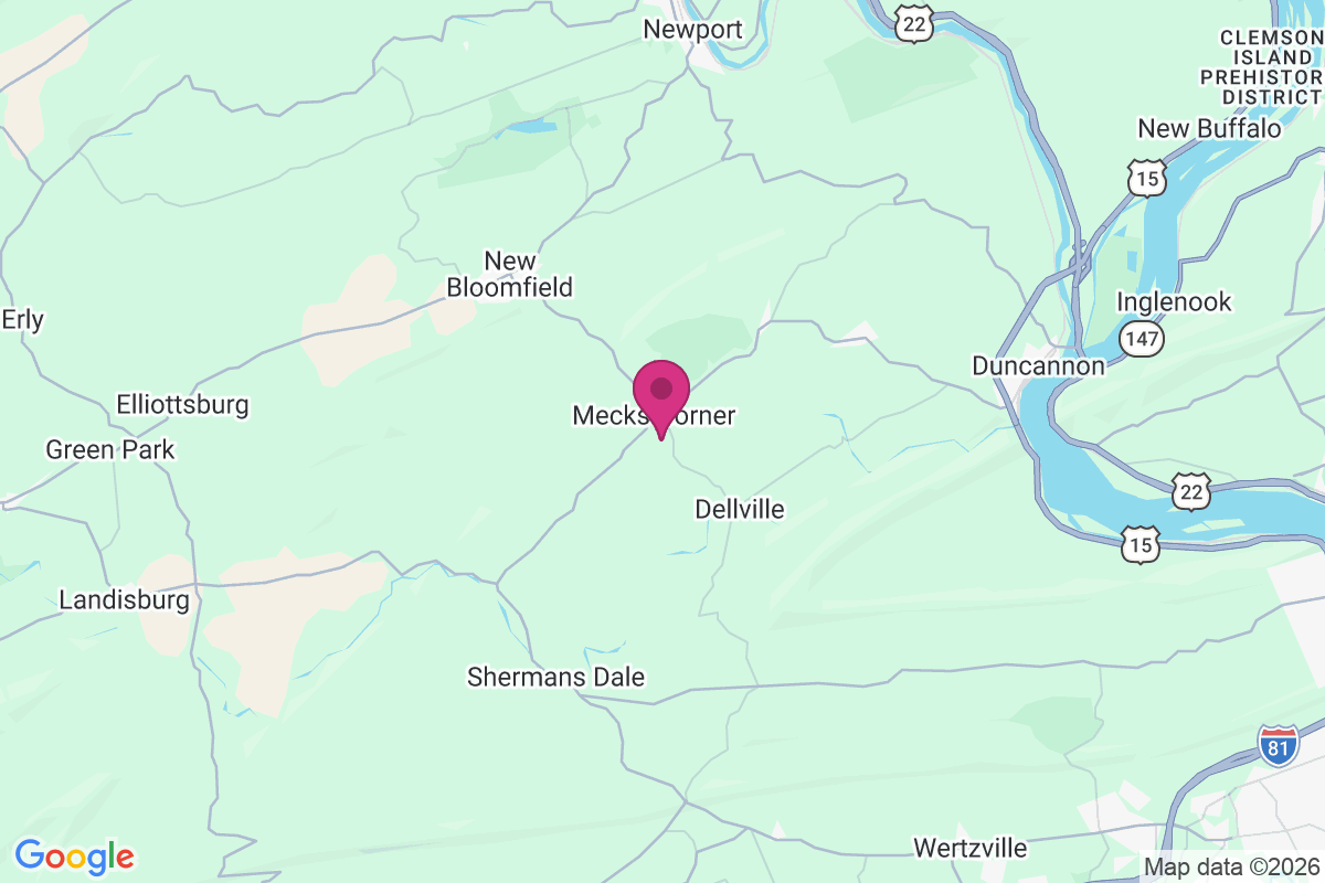 Mecks Corner map