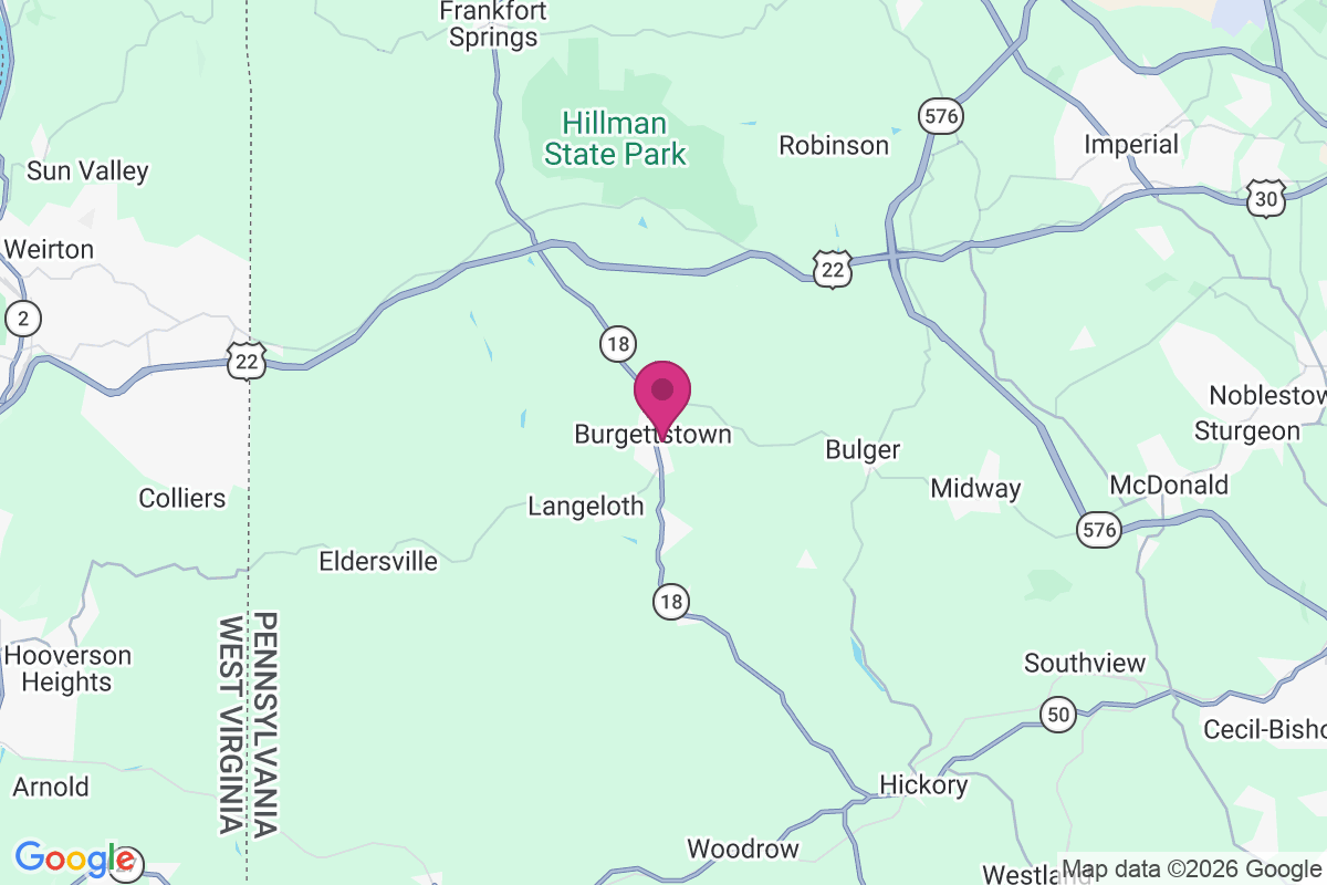 Burgettstown map